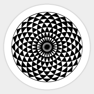 Magic Torus Black White Sticker